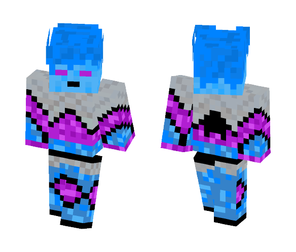 Fake Elytra Blue Man - Interchangeable Minecraft Skins - image 1