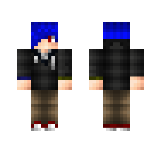 Blue Haired Male - Male Minecraft Skins - image 2