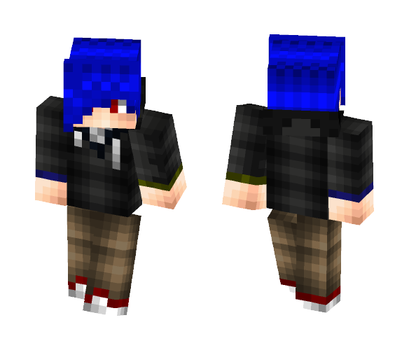 Blue Haired Male - Male Minecraft Skins - image 1