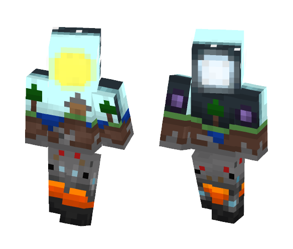 Minecraft Day and Night Skin - Interchangeable Minecraft Skins - image 1