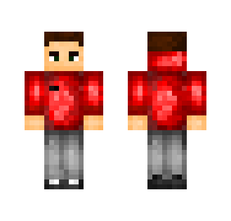 Red Hoodie - Male Minecraft Skins - image 2