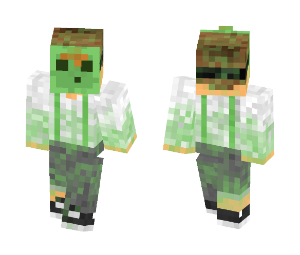 Slime Costume - Male Minecraft Skins - image 1