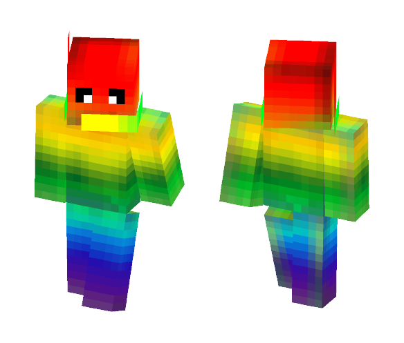 Rainbow Person w/ Eyes - Interchangeable Minecraft Skins - image 1