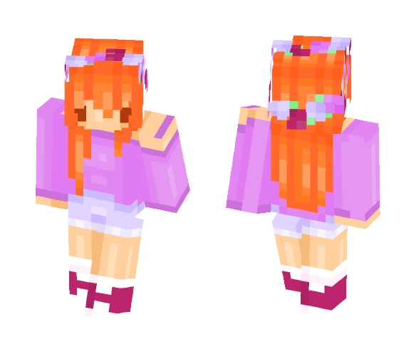 ~McSisters~ Bright Flower Girl - Girl Minecraft Skins - image 1