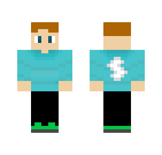 Blue Shirt Man - Male Minecraft Skins - image 2