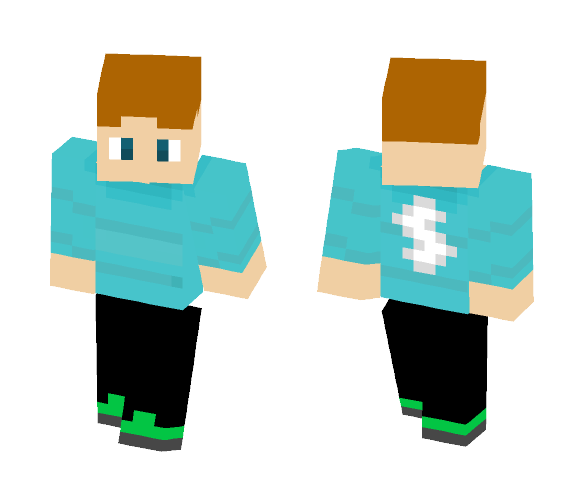 Blue Shirt Man - Male Minecraft Skins - image 1