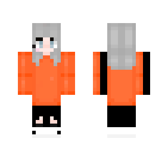 Orange Oversized Shirt~ - Female Minecraft Skins - image 2