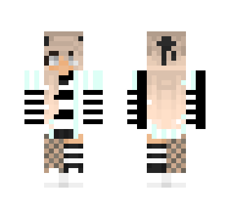 Mint Stripes - Female Minecraft Skins - image 2