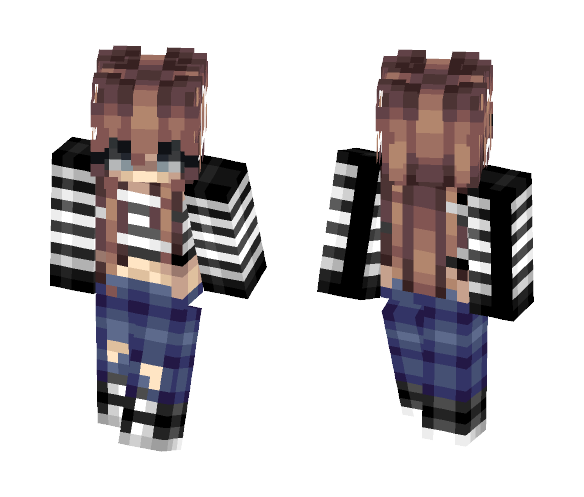 Black & White - Female Minecraft Skins - image 1