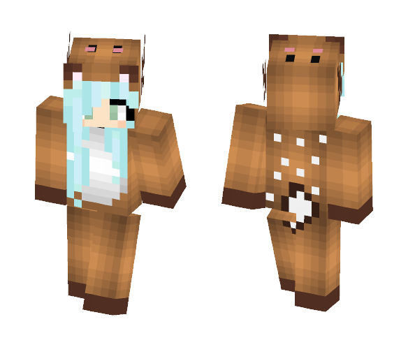 Blue reindeer - Female Minecraft Skins - image 1