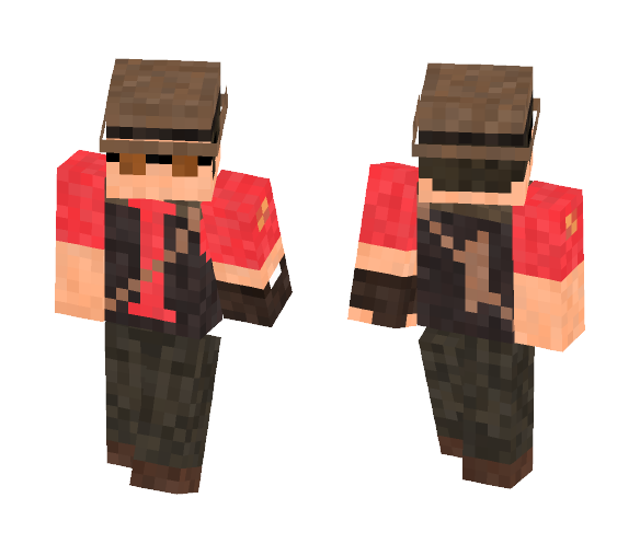 RED + BLU Sniper - Team Fortress 2 - Male Minecraft Skins - image 1