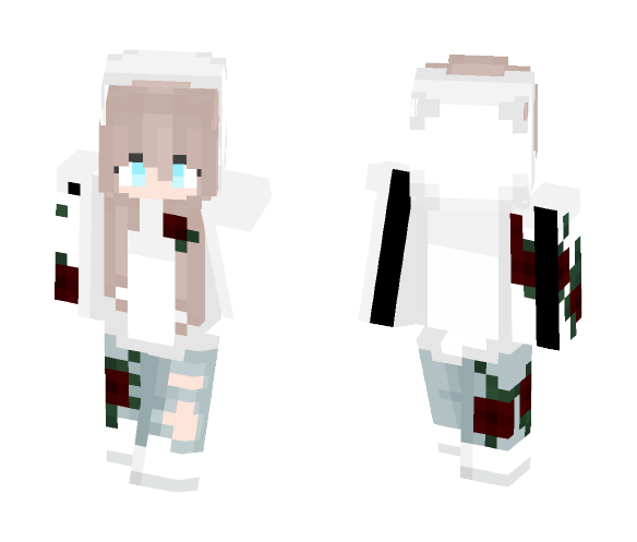 Download Rose Girl Minecraft Skin For Free Superminecraftskins - download roblox shirted girl minecraft skin for free