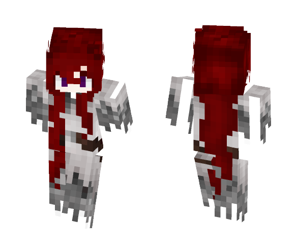 [RP] Shizen Médiéval White Dress - Female Minecraft Skins - image 1