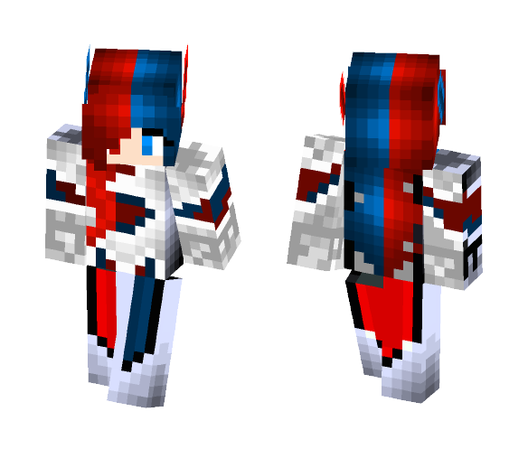 Fire ???? and water ???? - Female Minecraft Skins - image 1