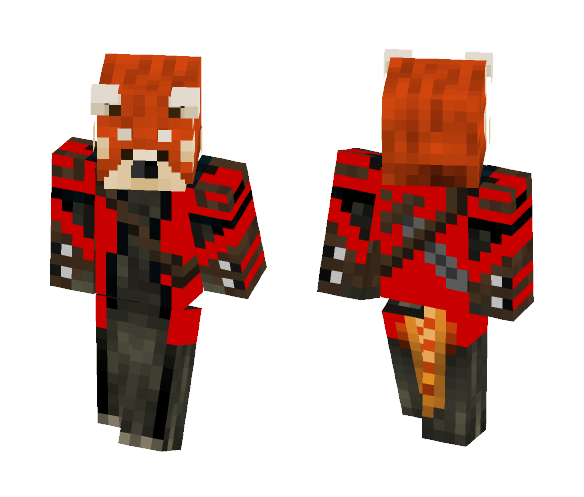 Red Panda hunter (red) - Male Minecraft Skins - image 1