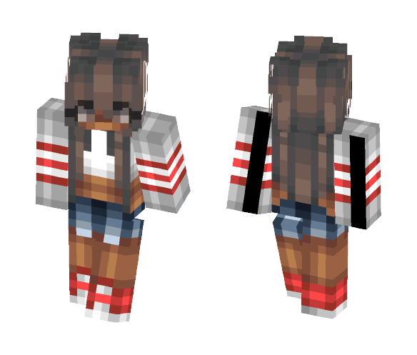 Red & White - Female Minecraft Skins - image 1