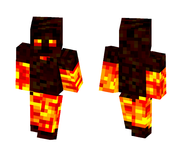 Magma Steve - Male Minecraft Skins - image 1