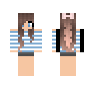 Cute Blue Little Girl - Cute Girls Minecraft Skins - image 2
