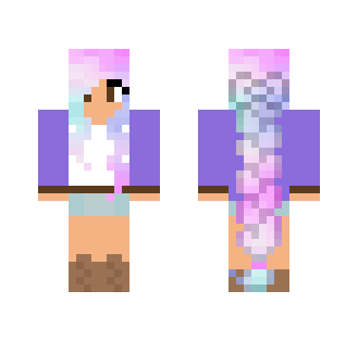 Pastel hair girl - Color Haired Girls Minecraft Skins - image 2