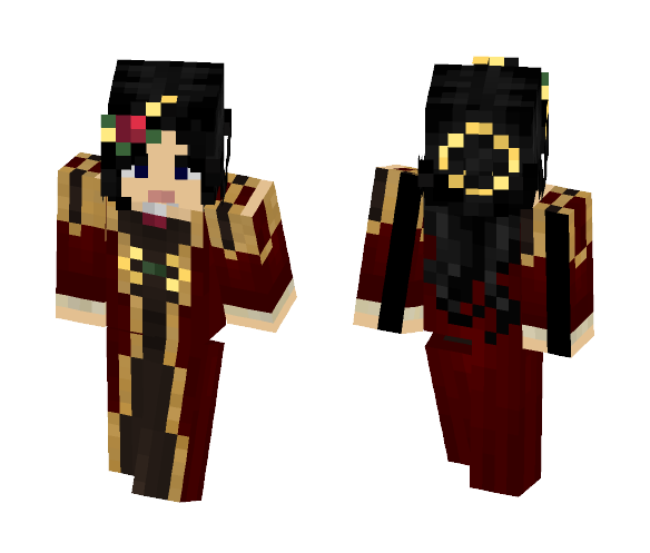 Red Gown (Lotc) - Female Minecraft Skins - image 1