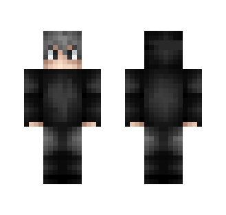Black Hooded Teen Male - Male Minecraft Skins - image 2