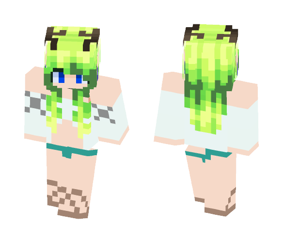 Wood Elf Girl - Girl Minecraft Skins - image 1