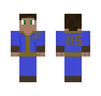 Fallout 4 Style Vault Suit - Male Minecraft Skins - image 2