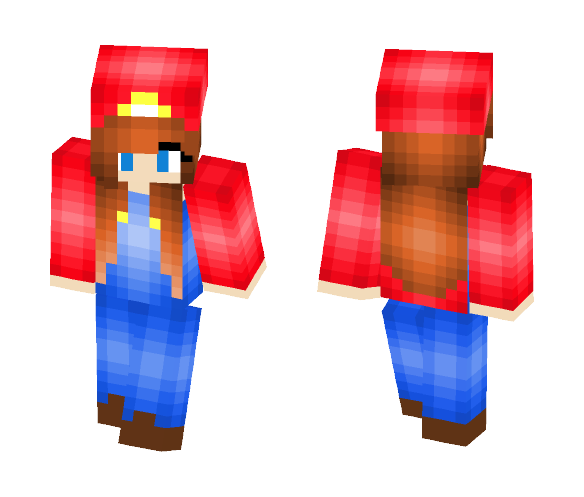Mario Girl Skin - Girl Minecraft Skins - image 1