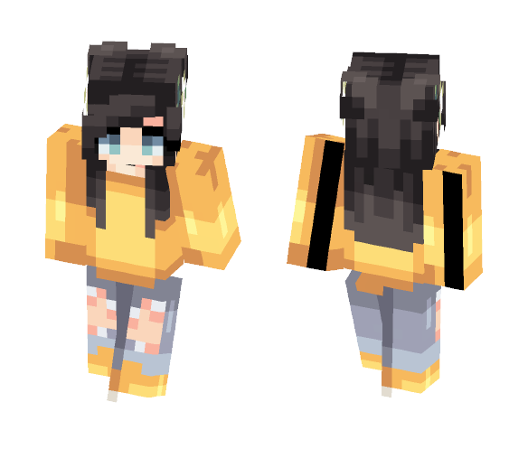 Sweet Yellow - Female Minecraft Skins - image 1