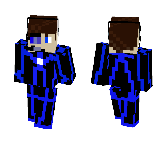 BlueTron - Male Minecraft Skins - image 1