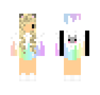 pastel hooded girl - Girl Minecraft Skins - image 2