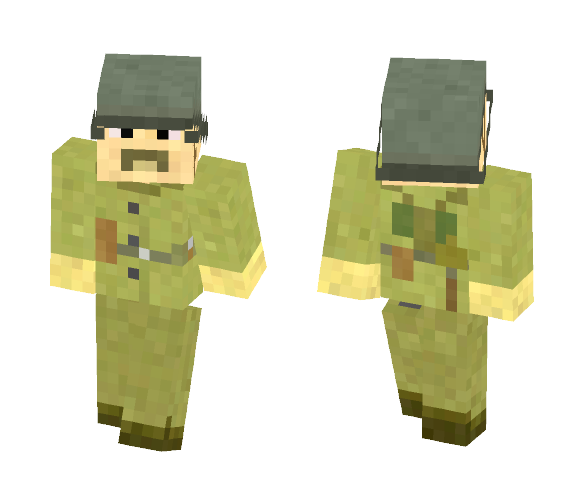 Russian WWII Soldier: Version 2 - Male Minecraft Skins - image 1