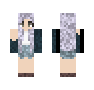 Girl 2 purple hair - Color Haired Girls Minecraft Skins - image 2