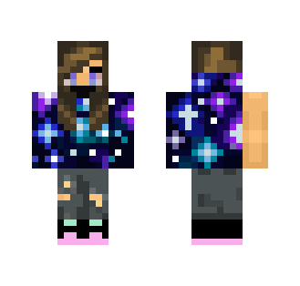 Galaxy Sweatshirt - Female Minecraft Skins - image 2