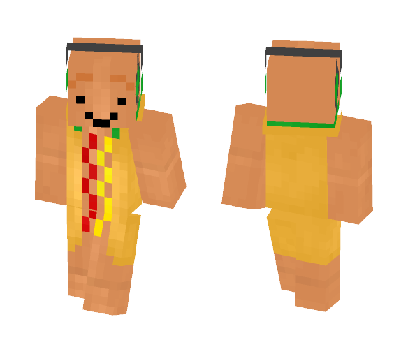 Dancing Hot Dog - Dog Minecraft Skins - image 1