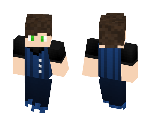 Blue Vest Guy - Male Minecraft Skins - image 1