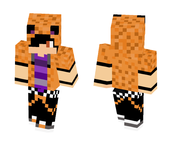 Tiger Person (Black Hair) - Male Minecraft Skins - image 1