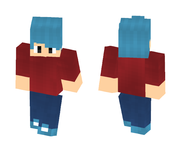 Blue haired teenager - Male Minecraft Skins - image 1