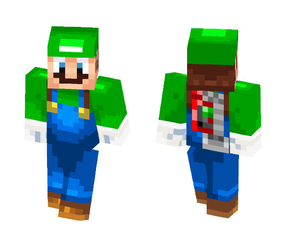 Luigi Poltergust - Male Minecraft Skins - image 1