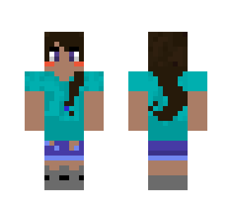 ♣ Girl Steve ♣ - Girl Minecraft Skins - image 2