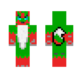 Red And Green Werewolf Wolf Form - Male Minecraft Skins - image 2