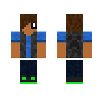 Grey Vest - Male Minecraft Skins - image 2