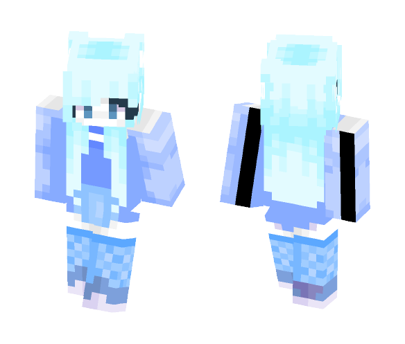 Blue Galaxy - Female Minecraft Skins - image 1