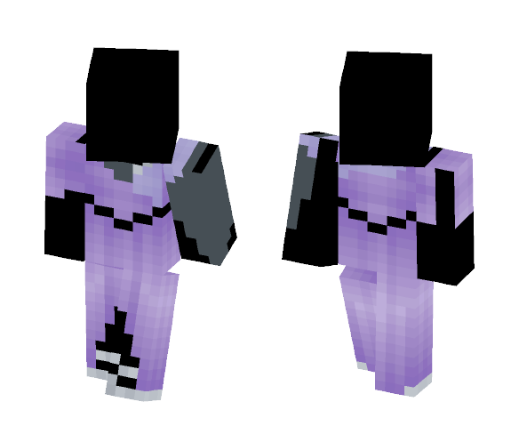Sheer Cloak 2 Piece Purple Dress - Female Minecraft Skins - image 1