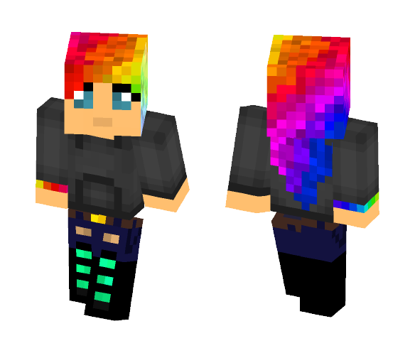 GalaxyKit- Rainbow - Female Minecraft Skins - image 1