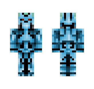 Brainiac Blue Skull (with body) - Male Minecraft Skins - image 2