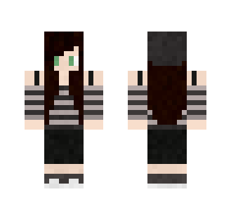 Girl in a gray shirt - Girl Minecraft Skins - image 2
