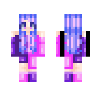 purple & pink - Female Minecraft Skins - image 2