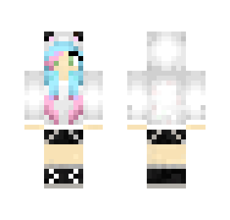 Acryllia pink and blue panda - Female Minecraft Skins - image 2