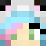 Acryllia pink and blue panda - Female Minecraft Skins - image 3